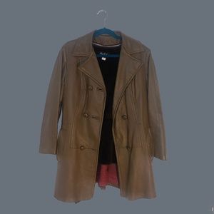Vintage Brown Leather Jacket